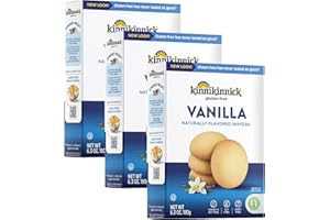 Kinnikinnick - Vanilla Wafers - Gluten Free, Allergy Friendly Cookies - 6.3 oz. Boxes - 3 Pack