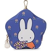 JuJuBe Mini Coin Purse, Miffy Flower Fields, Clip-On Zipper Pouch for Women | Clip-on hook, zipper closure, water-resistant lining, machine washable, holds coins cards cash keys, officially licensed gift