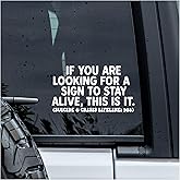 MYMKO If You're Looking for a Sign to Stay Alive This is It Decal, 988 Car Window Decals, 6 Inches UV DTF Tranfer Car Stickers, Weatherproof Car Truck Window Bumper Sticker, Car Decals for Women Men