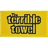 Steelers The Terrible Towel Morale Patch: Funny Military Morale Patches Cute Meme Patch Mello Patch - Hook and Loop - Embroidered Emblem Fastener for Tactical Backpack Bag Murph Vests Jean Hat Helmet