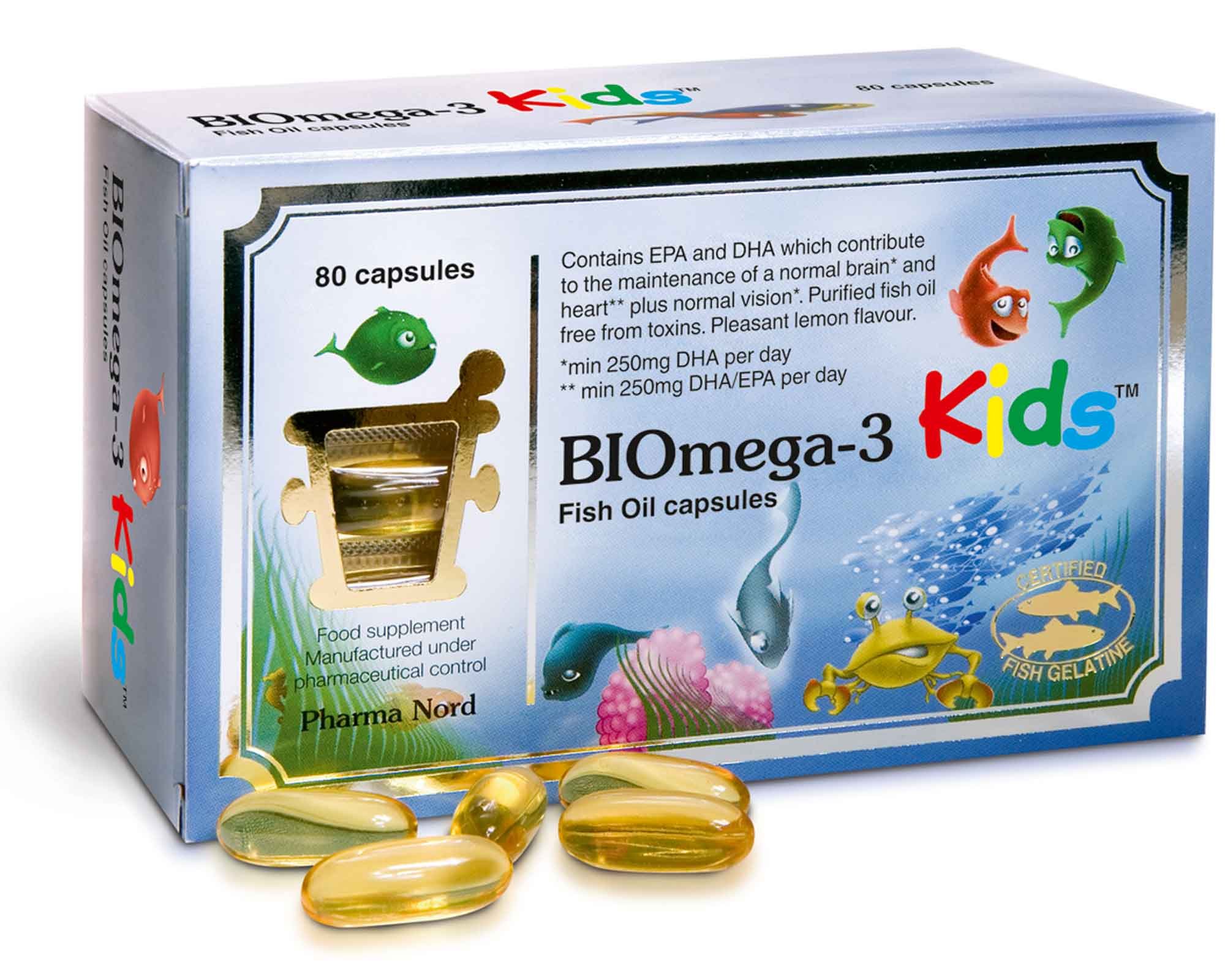 Pharma Nord Omega 3 Kids Bio-Marine Kind 80 Capsules