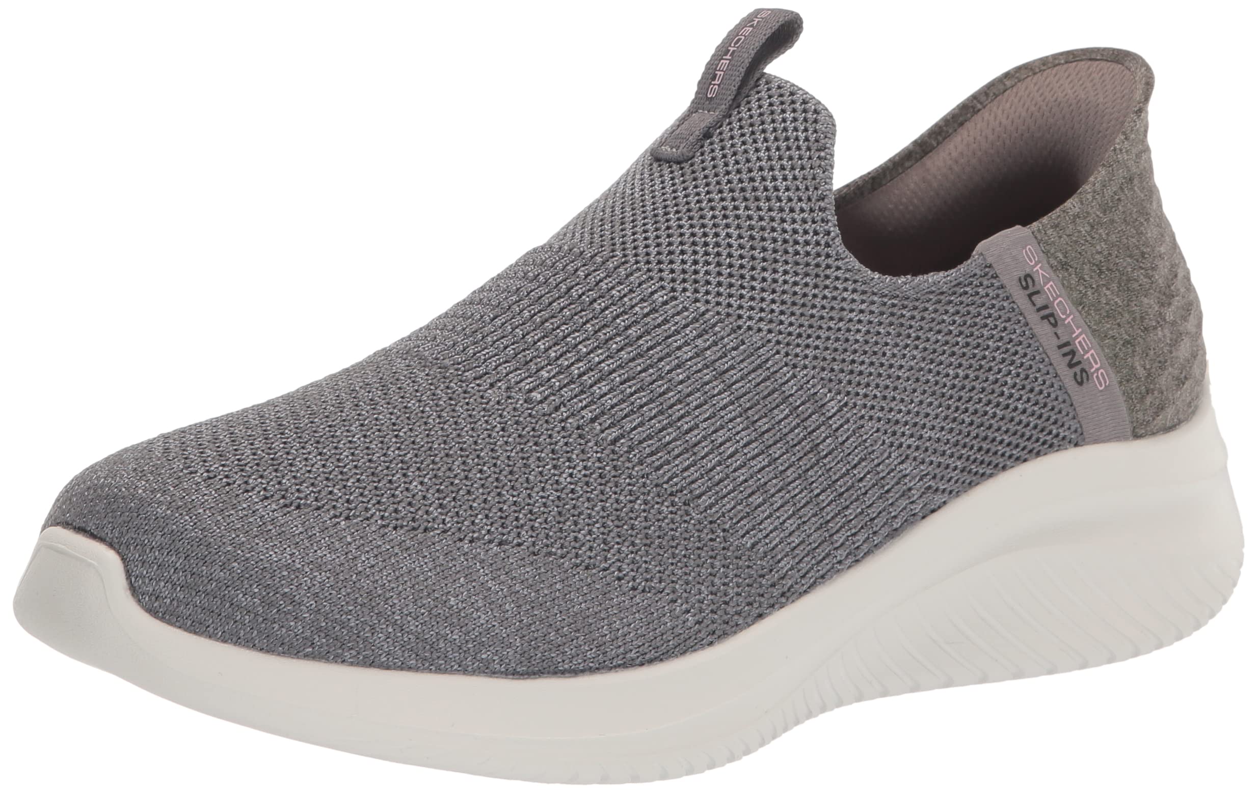 Skechers womens Hands Free Slip Ins Ultra Flex 3.0 Smooth Step Sneaker, Grey, 8 Image