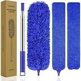 SetSail Dusters and Gap Duster with Extension Pole for Cleaning | 100-inch Extra-Long Gap,Bendable Microfiber Head,Washable,Ceiling Fan Cleaner Duster Kit,for High Ceilings