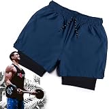 Fenix fit Short Largo + Licra De Compresión 2 En 1 Gym Hombre :  Amazon.com.mx: Ropa, Zapatos y Accesorios