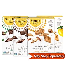 Simple Mills Sweet Thins Cookies Variety Pack, Seed