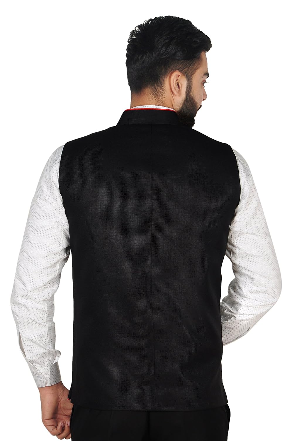oora hartmann men's cotton blend woven nehru jacket