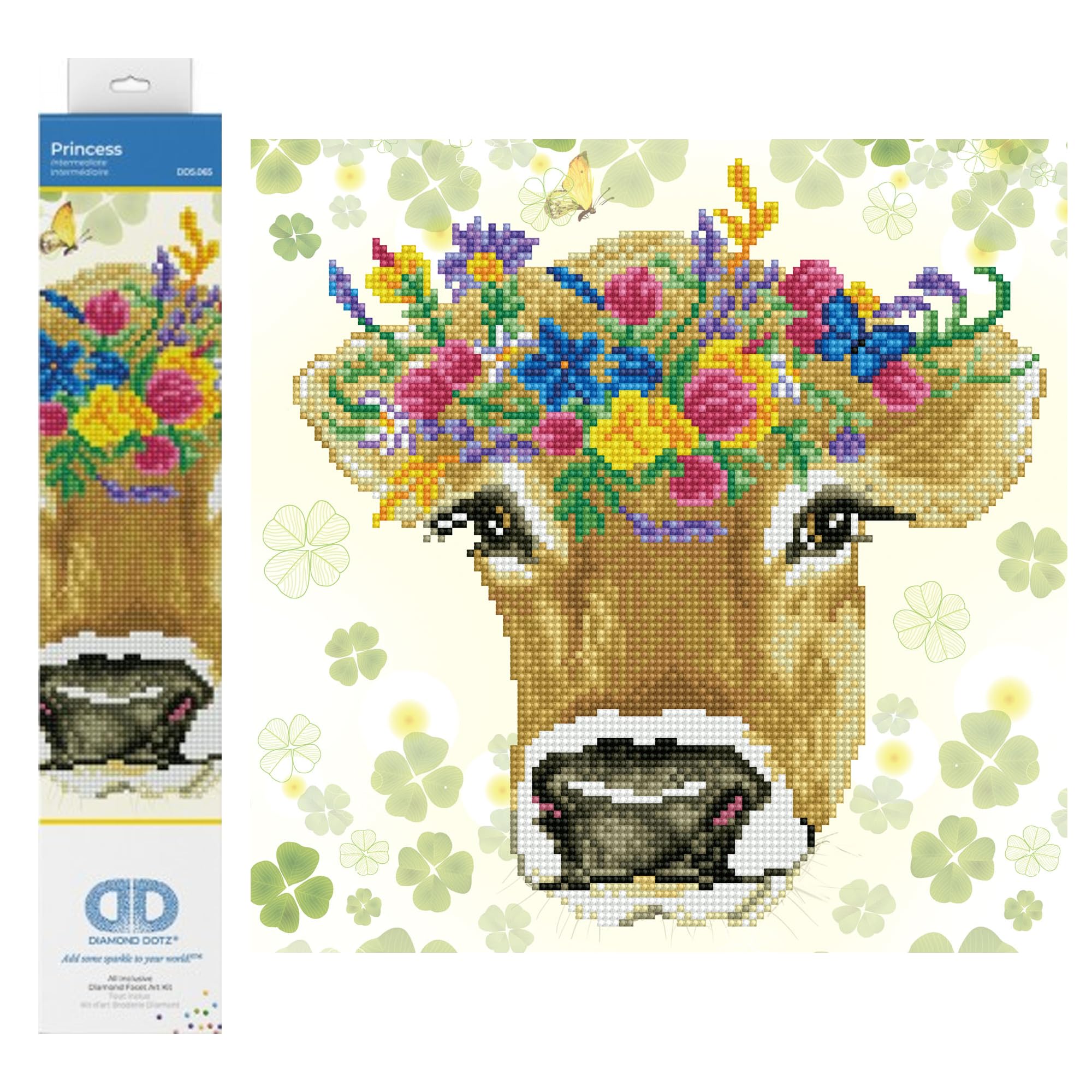 DIAMOND DOTZ Painting, Intermediate Kit DD5, Princess, 32 x 32cm โ image 1