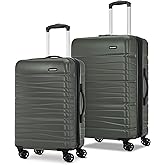 Samsonite Evolve SE Hardside Expandable with Double Spinner Wheels, 2PC SET (CO/M), Army Green