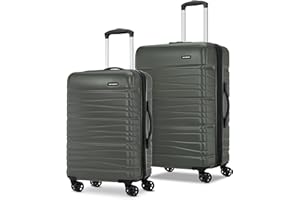 Samsonite Evolve SE Hardside Expandable with Double Spinner Wheels, 2PC SET (CO/M), Army Green