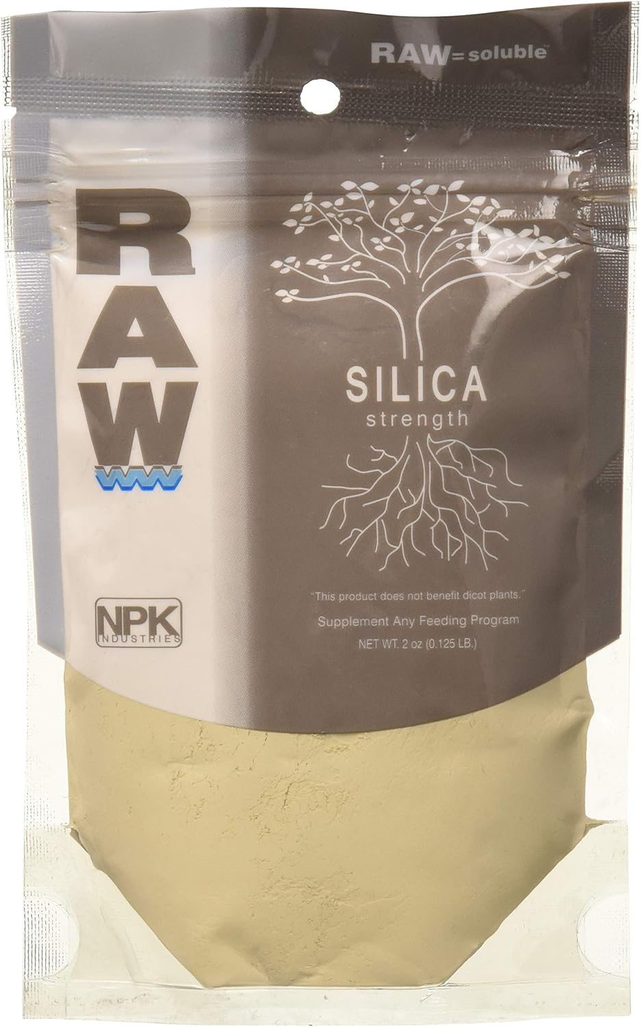 RAW Silica 2oz, High-Purity Plant Supplement for Stronger Growth and Stress Resistance