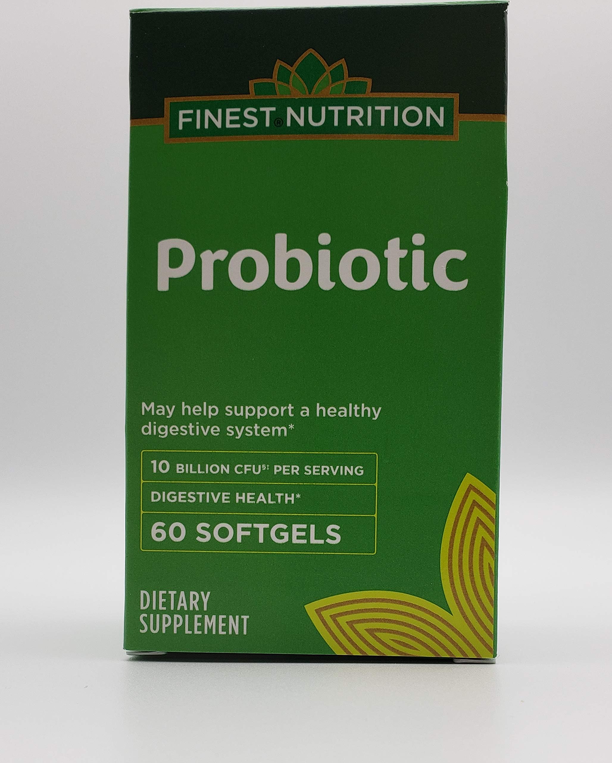 Finest Nutrition Probiotic - 10 Billion CFU - 120 Softgels - 2 Pack