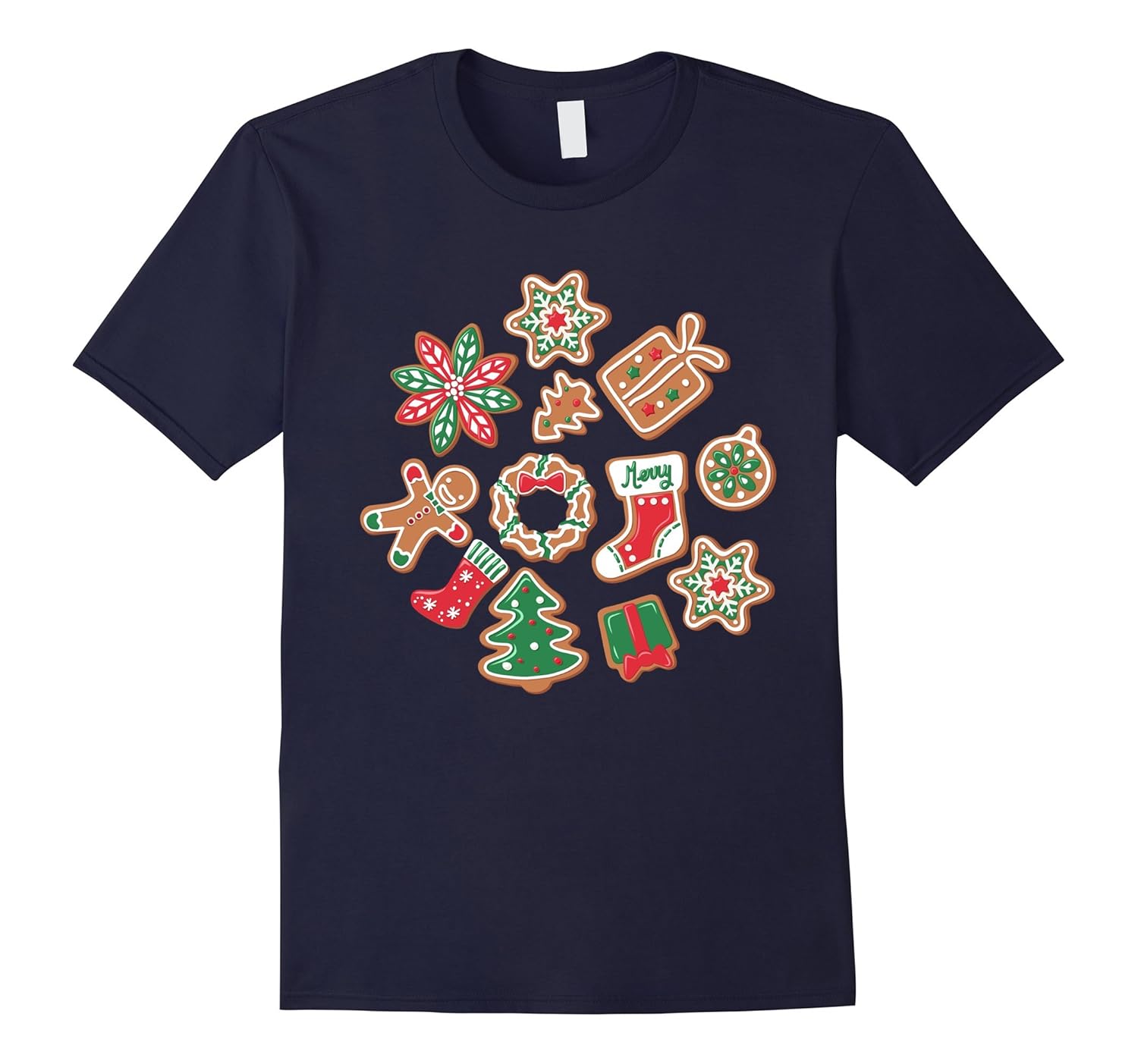 Christmas Cookie Cutter Baking Party Shirt-Rose