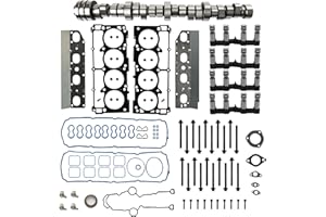 GASEKAN 5.7L Non MDS Hemi Camshaft Lifter Kit with MLS Head Gasket Bolts Set Fit for Jeep Chrysler 300 Aspen Dodge Charger Grand Cherokee Ram 1500 2500 3500 2009-2015 V8 5.7L 53022263AF 53021720AD HS26423PT