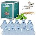 10 Pack Peppermint Oils Mouse Repellent Pouches - Effective Rat Repellent, Peppermint Oil to Keep Rodents Out of Car Engines, Home, Garage, Warehouse, Natural Ingredients
