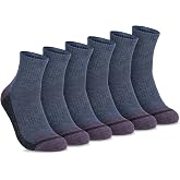 Timberland Men's Socks, Comfort Quarter Socks, Arch Support, Padded Cushion, Moisture Control