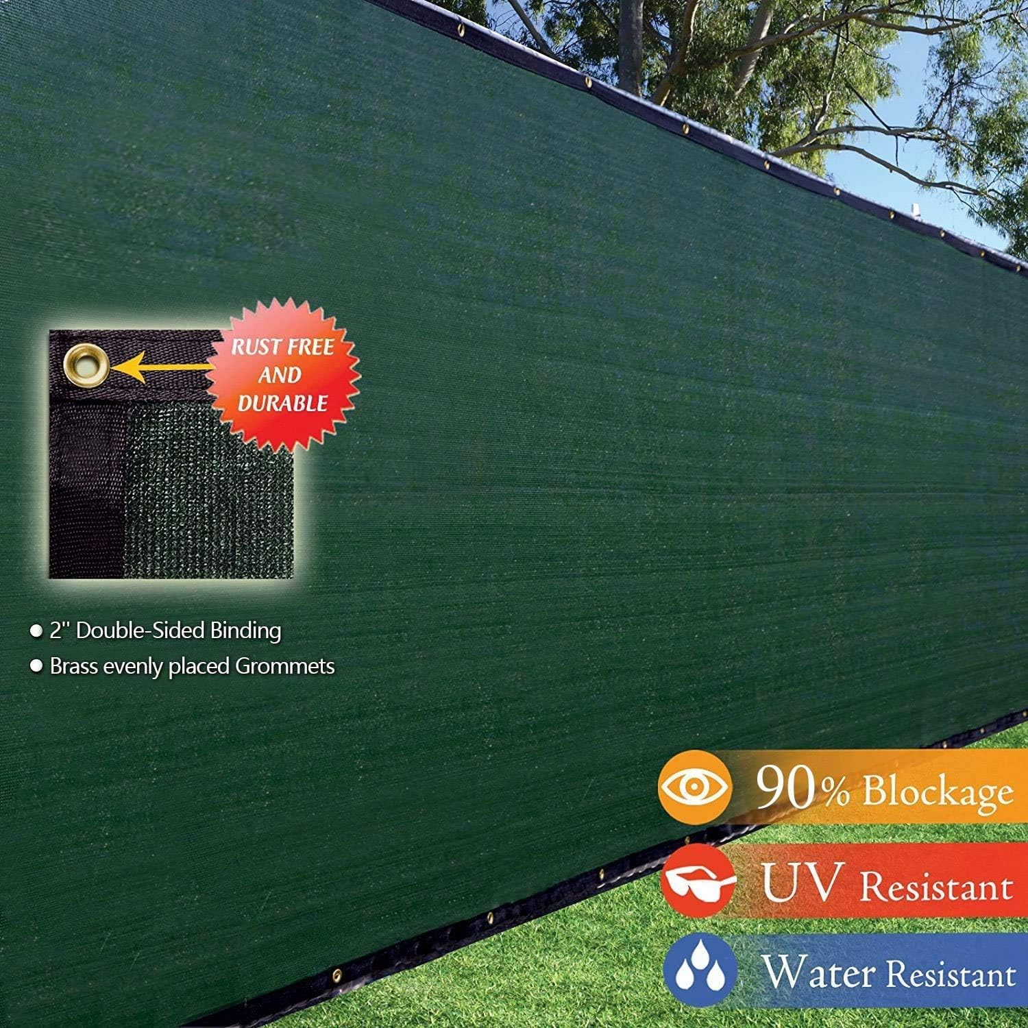 Amagabeli 8 X50 Fence Privacy Screen Heavy Duty For Chain Link Fence Fabric Screen With Brass Grommets Outdoor 8ft Garden Patio Construction Fencing 90 Blockage Shade Tarp Mesh Uv Resistant Green Garden Decor Amagabeli 8 X50 Fence Privacy Screen Heavy Duty For Chain Link Fence Fabric Screen With Brass Grommets Outdoor 8ft Garden Patio Construction Fencing 90 Blockage Shade Tarp Mesh Uv Resistant Green Garden Decor