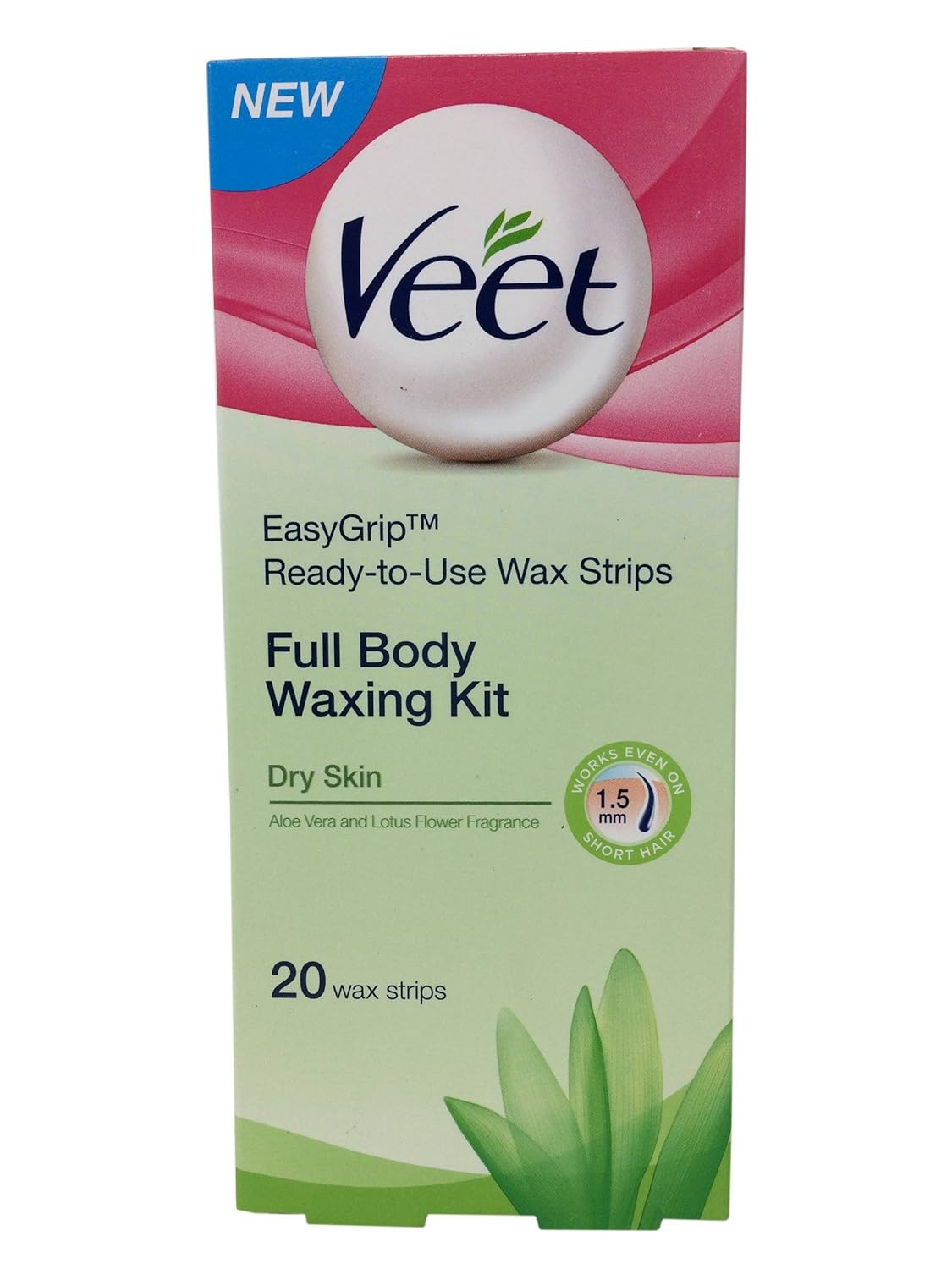 Buy Veet Hair Removal Wax Strips Dry Skin 20 Pieces Carton