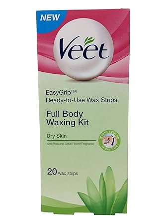Buy Veet Hair Removal Wax Strips Dry Skin 20 Pieces Carton