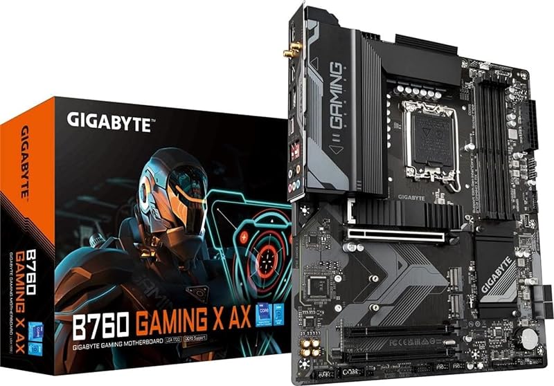 Gigabyte B760 GAMING X AX Motherboard Intel 14th Gen DDR5 7600MHz PCIe M.2 WiFi