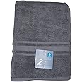 Charisma Bath Towel - 100 Percent Hygro Cotton, 30 x 58 Inch - Gunmetal Grey