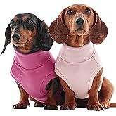 IKIPUKO 2 Pack Dog Sweaters Winter Fleece Sweatshirt Stretchy Vest Pullover for Dogs Clothes Warm Pet Pajamas Christmas for Meidum and Large Dogs