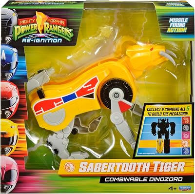 Playmates Power Rangers Mighty Morphin Re-Ignition Sabertooth Tiger Dinozord