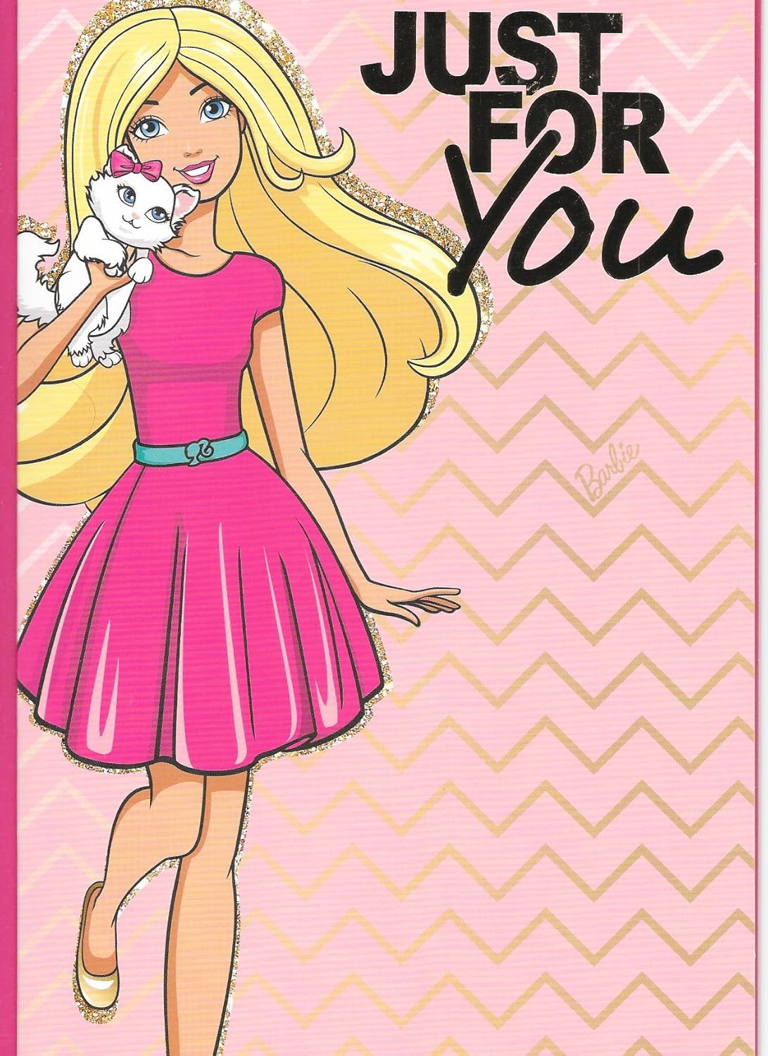 BARBIE JUST FOR YOU BIRTHDAY CARD,GIRL,AA9: Amazon.co.uk: Office Products