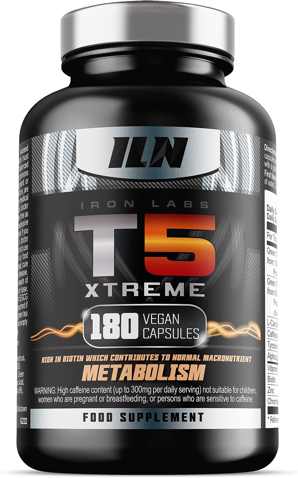 Iron Labs T5 Xtreme for Men and Women – 180 Veg Capsules
