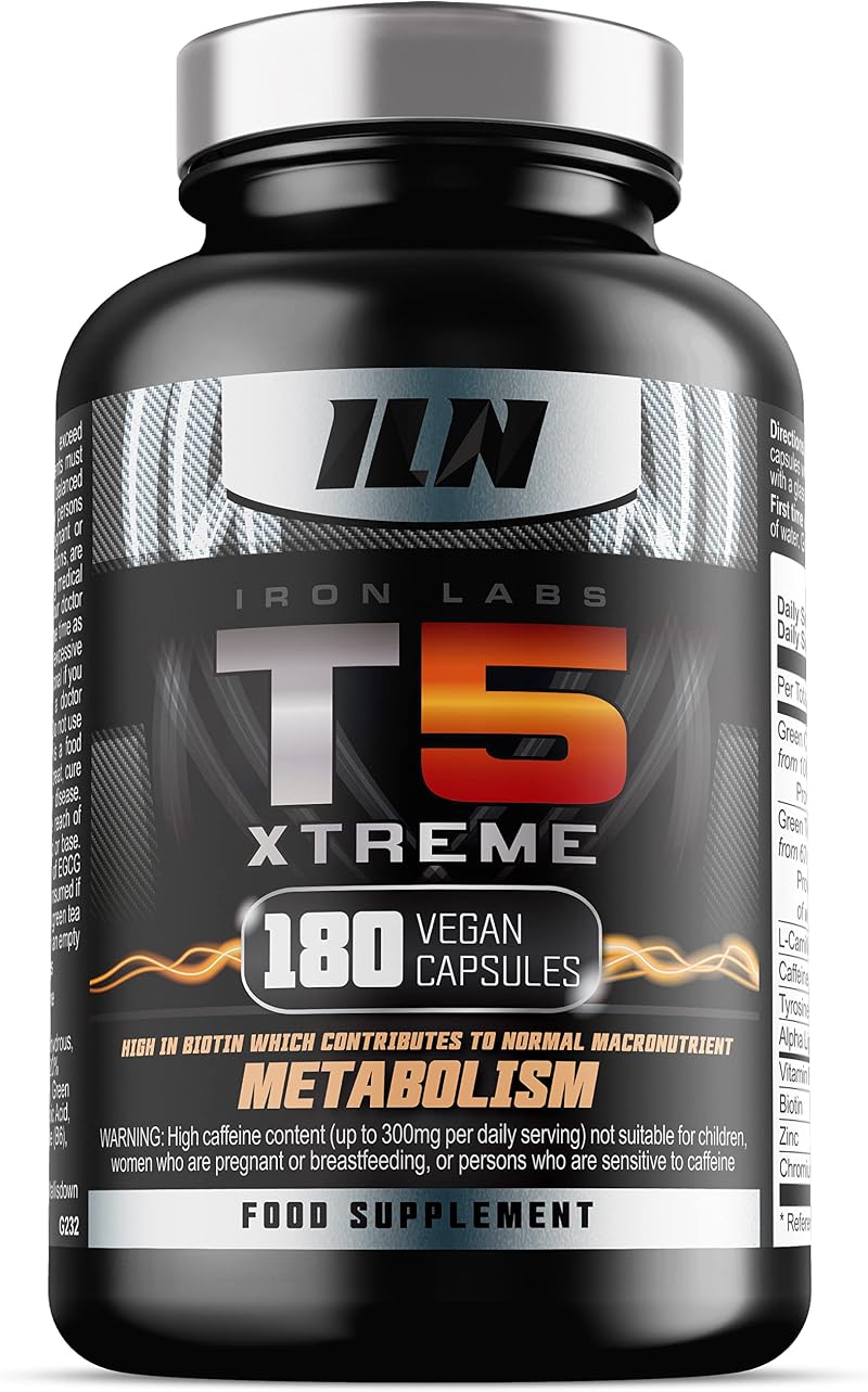 Iron Labs T5 Xtreme for Men and Women – 180 Veg Capsules