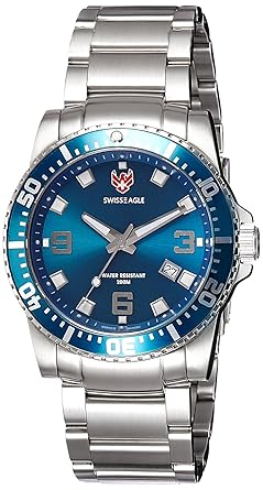 Swiss Eagle Analog Blue Dial Mens Watch - SE-9007-22