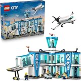 LEGO City Airport with Airplane Toy 60502 Build Together 9 Minifigures