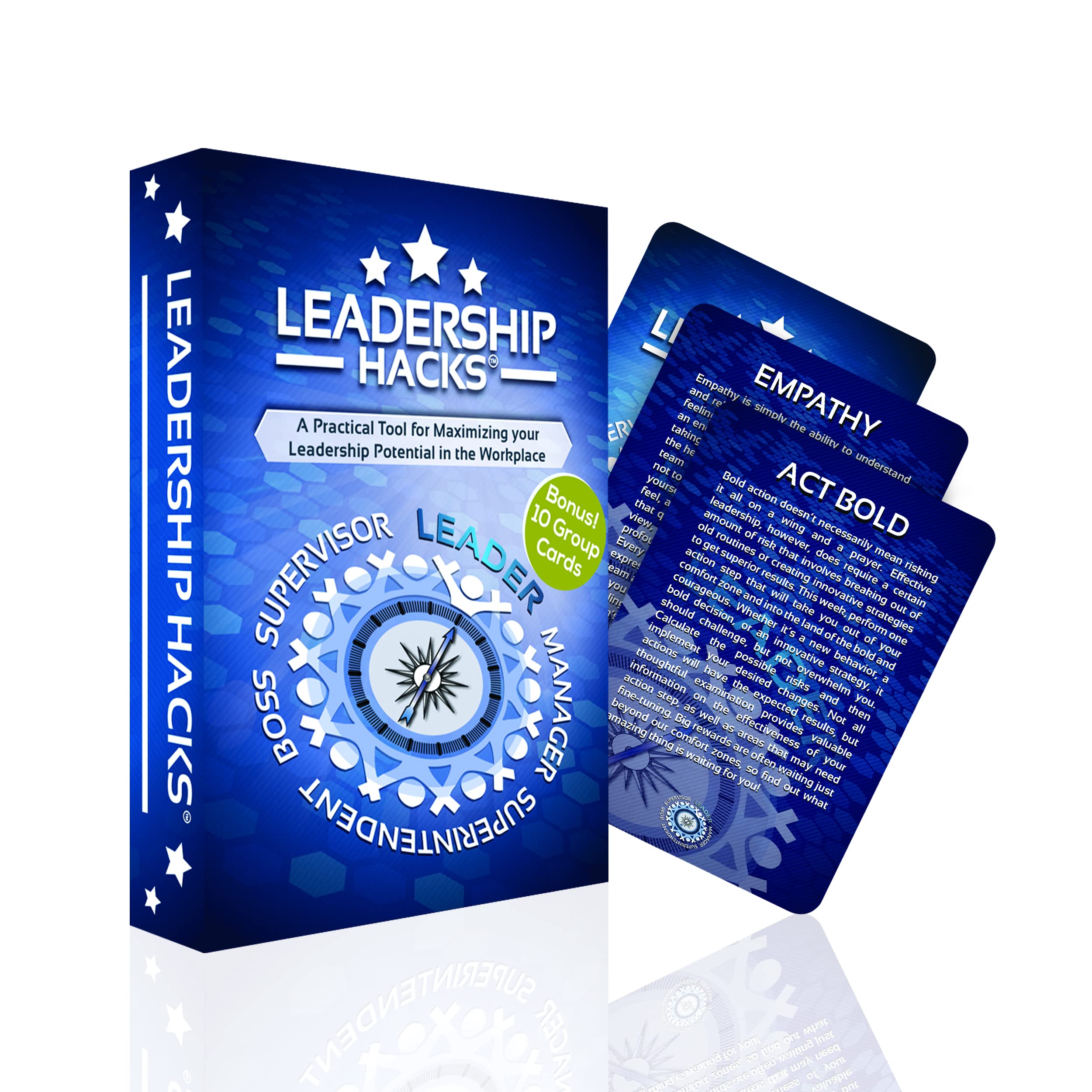Leadership Development Cards –A Leadership Training Program for Corporate Management Based On Top Selling Leadership Books - It’s The Manager, Atomic Habits, Leaders Eat Last, Dare to Lead, Principles