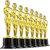 Bedwina 6" Gold Award Trophies - Pack of 12 Bulk Golden Statues Party Award Trophy, Party Decorations and Appreciation Gifts