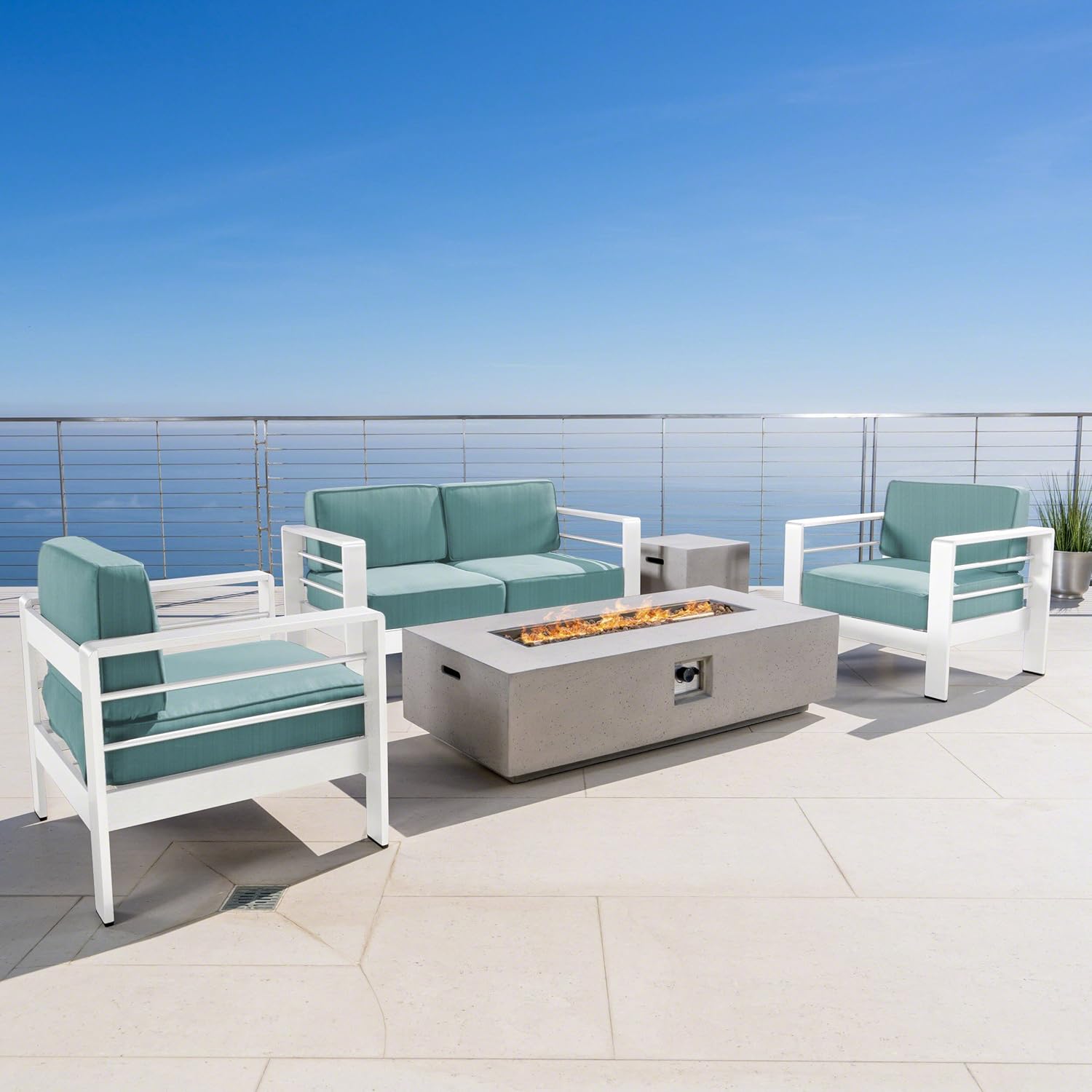 Best conversation set patio furniture with firepit