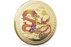 CYOUNG Chinese Dragon and Phoenix Bring Prosperity Lucky Coin - Lottery Tickets Scratcher Tool
