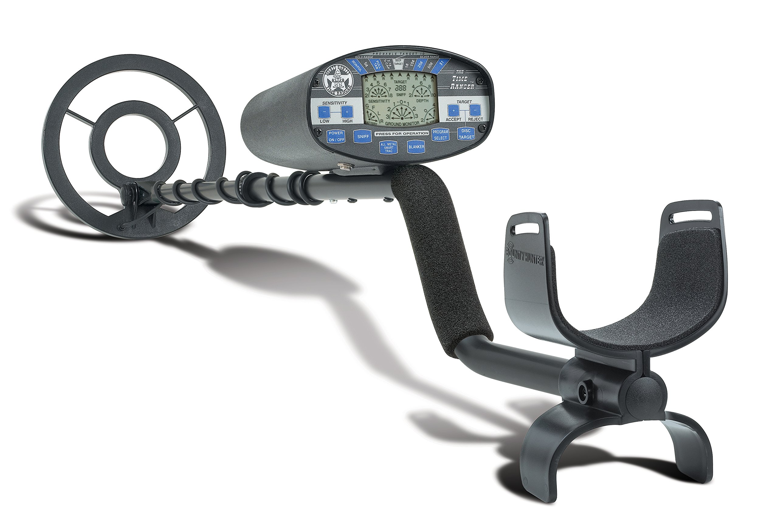 Bounty HunterPL Time Ranger Metal Detector, Black