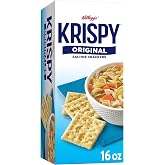 Kellogg's Krispy Saltine Crackers, Soup Crackers, Lunch Snacks, Original, 16oz Box (1 Box)