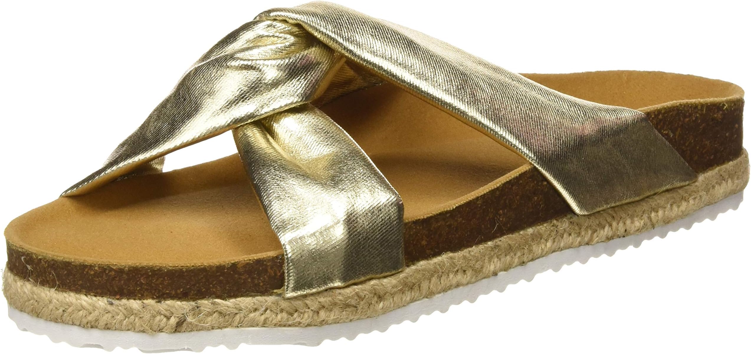 Women's Knot Gold Open Toe Sandals