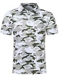 uideazone Mens Golf Shirts Short Sleeve Quick-Dry