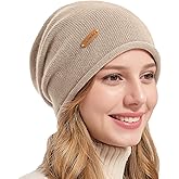 ACUSHLA 100% Merino Wool Slouchy Beanie for Women & Men Knit Winter Hat Unisex Warm Skull Cap for Cold Weather