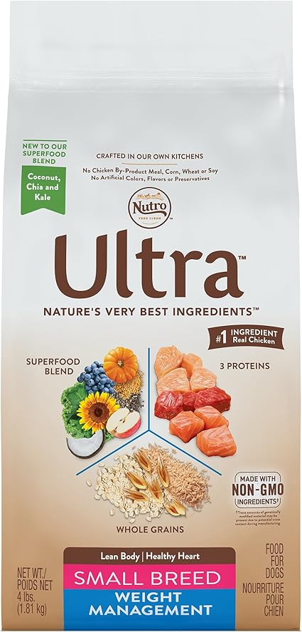 nutro ultra small breed weight management dry dog food