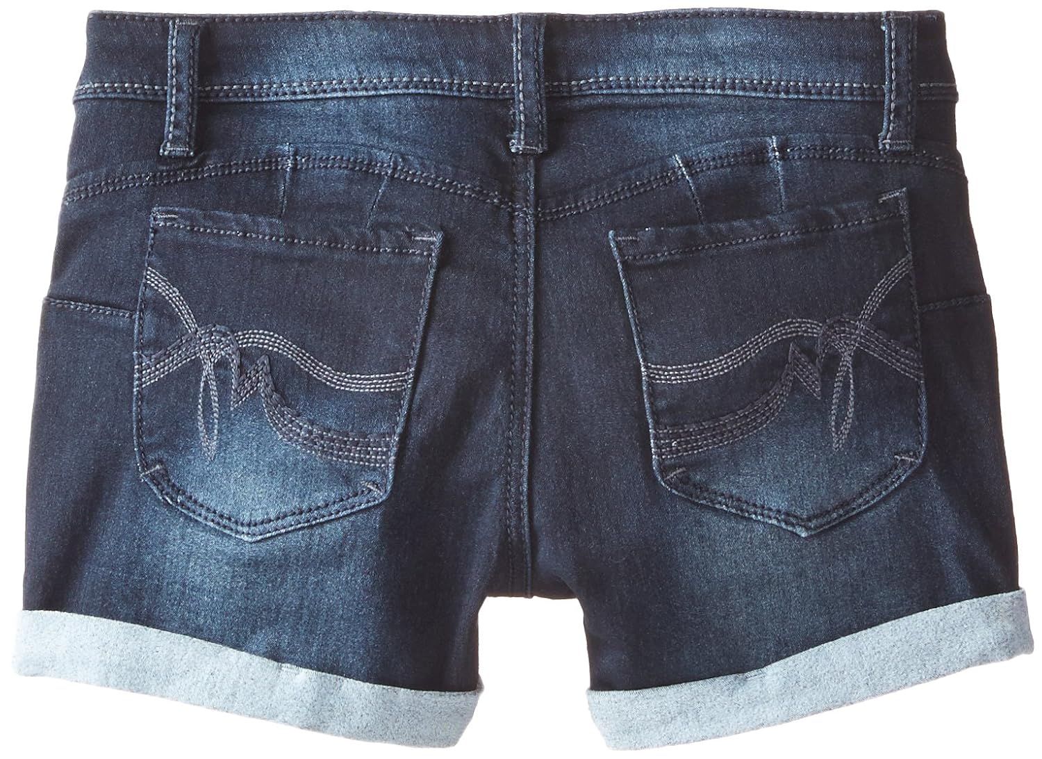 dark purple denim shorts