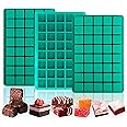 Sidosir 2Pcs Square Caramel Candy Mold Silicone, 40-Cavity Gummy Silicone Molds for Fat Bombs, Chocolate Truffles Mold for Ha