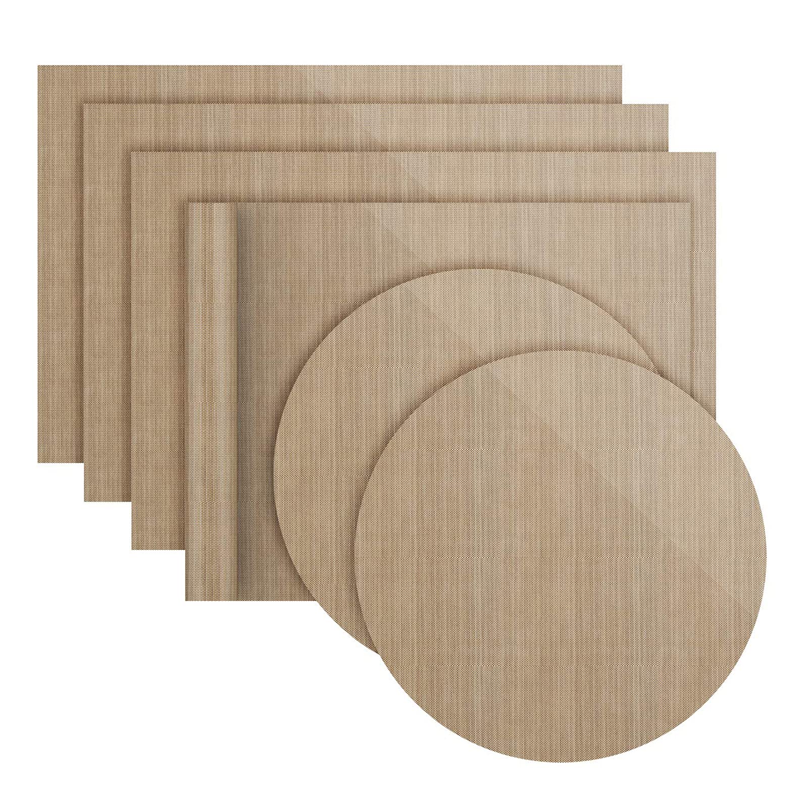 Reusable Baking Sheets Non Stick, Homealexa Baking Mat Sheet Baking Tray Liner Set 6PCS Diameter 40cm 2 Sheets, 36 * 42cm 4 Sheets -Reusable Professional Quality, Nontoxic Cooking Mat