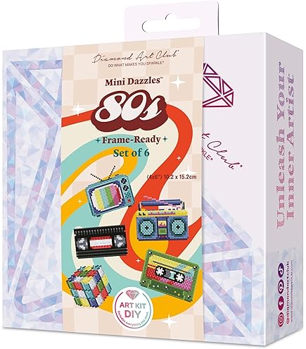 Amazon.com: DIAMOND ART CLUB Mini Dazzles - 80s, Fun DIY Diamond