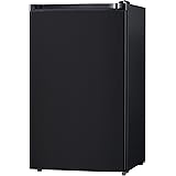 Midea WHS-160RB1 Single Reversible Compact Refrigerator, 4.4 Cubic Feet, Black