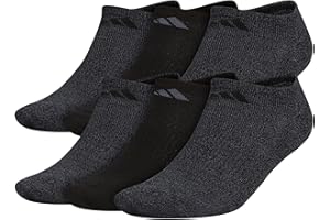 adidas Men's Athletic Cushioned 6-Pack No Show, Socks for Men
