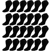 Winterlace 24 Pairs Ankle Socks for Women & Girls Bulk Pack, Fun Cute Low Cut No Show, Colorful Soft