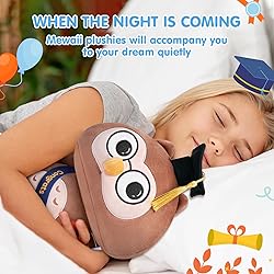 Mewaii Mushroom Plush, Graduation Owl Plush Pillow