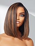 LUVME HAIR Bob Wig 100% Human Hair Wigs Glueless